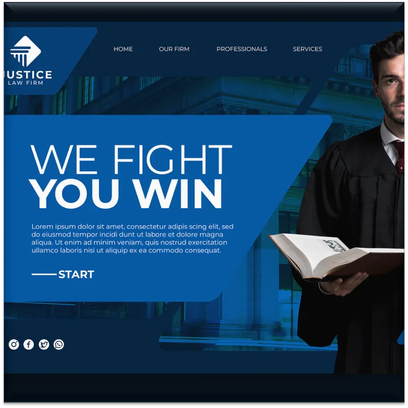 Professional services website layout representing trustworthy Canadian SEO content